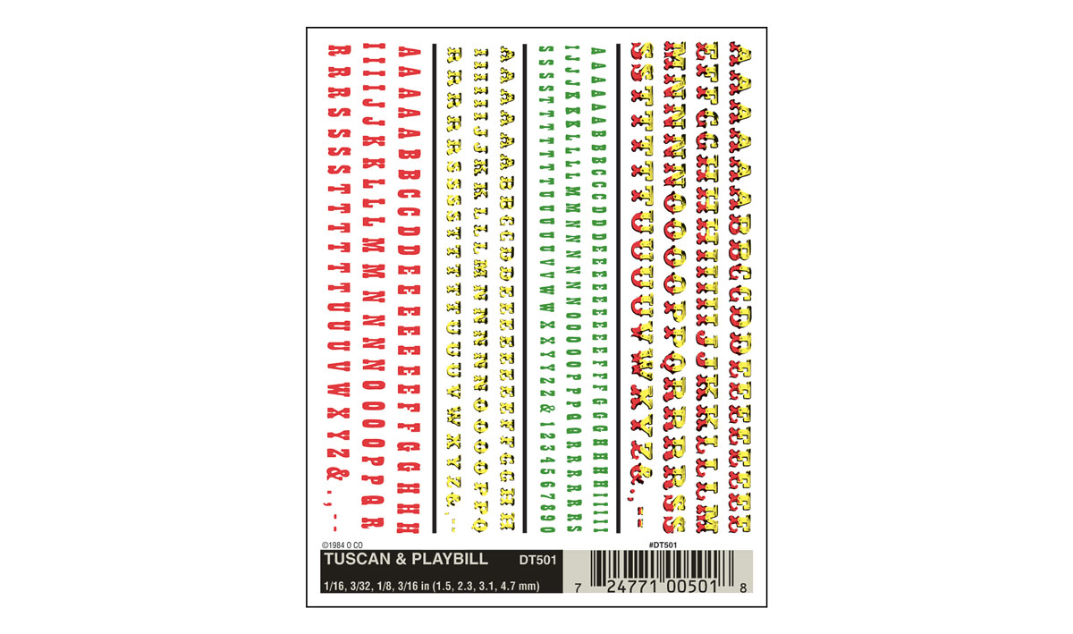 DT501 Tuscan & Playbill Decals