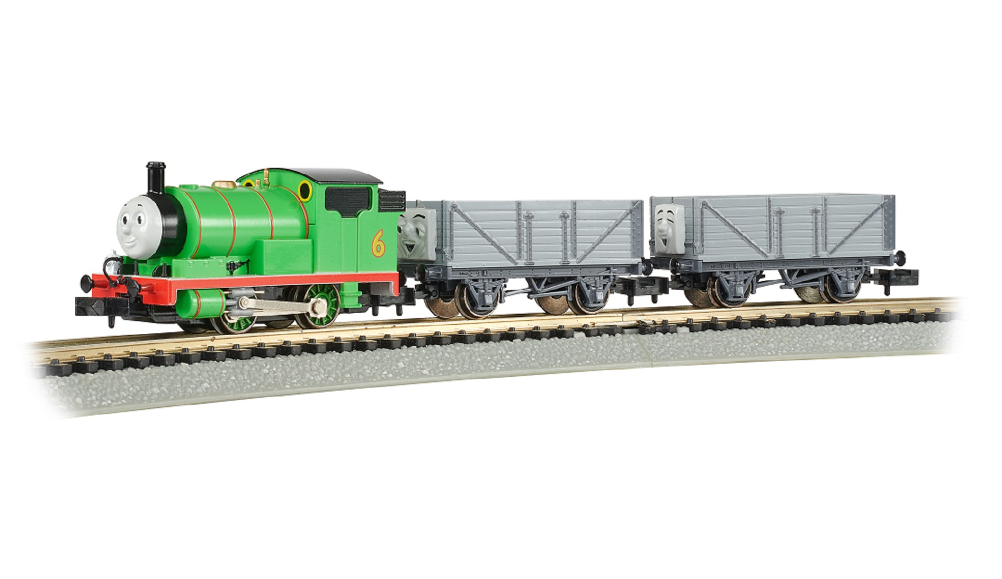 Percy and the Troublesome Trucks N Scale Train Set - Click Image to Close