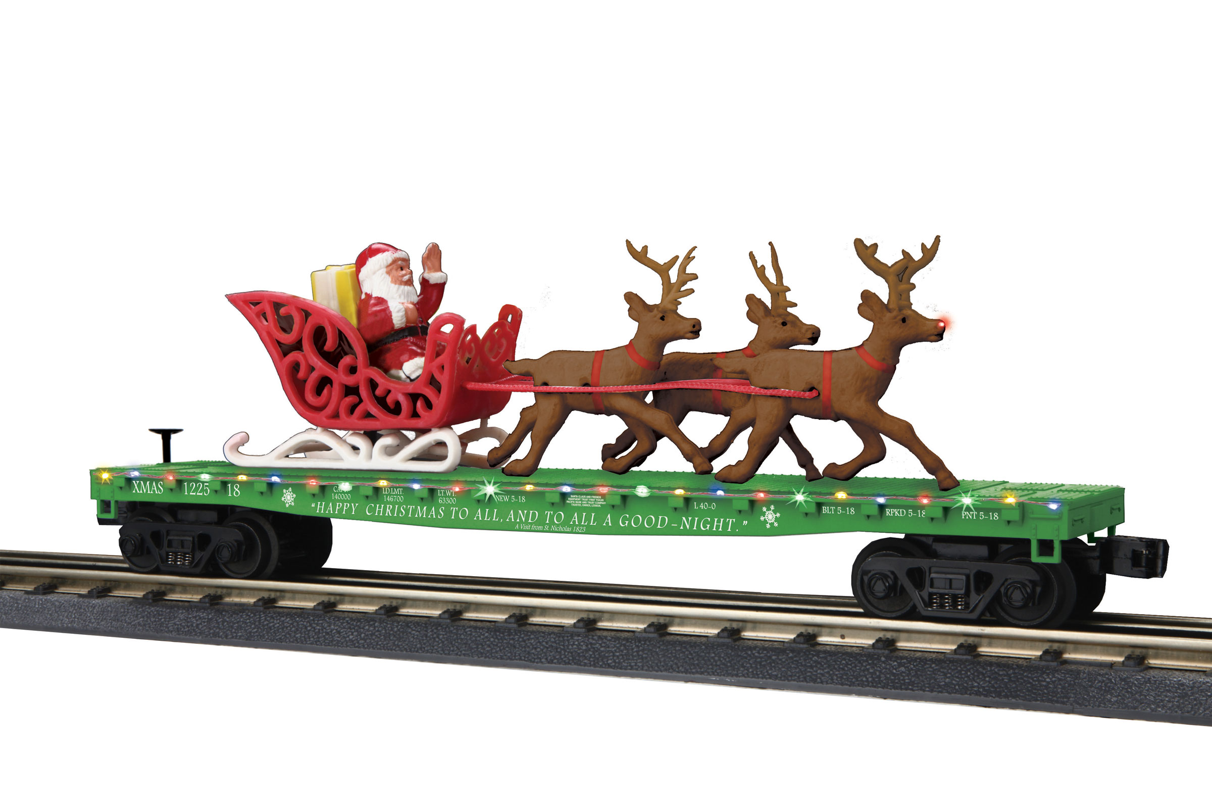 o gauge christmas train cars