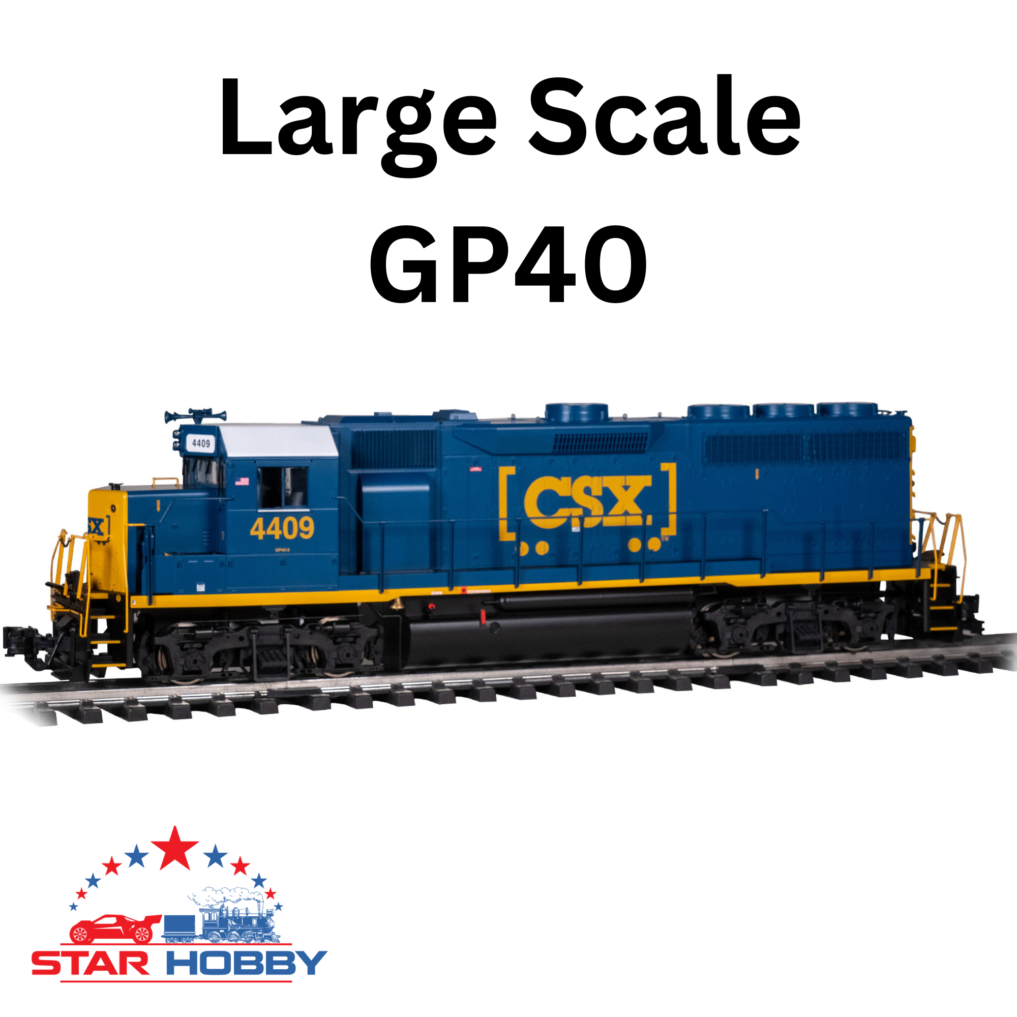 EMD GP40 - CSX® #4409 Dark Future "HTM™" (LARGE SCALE)