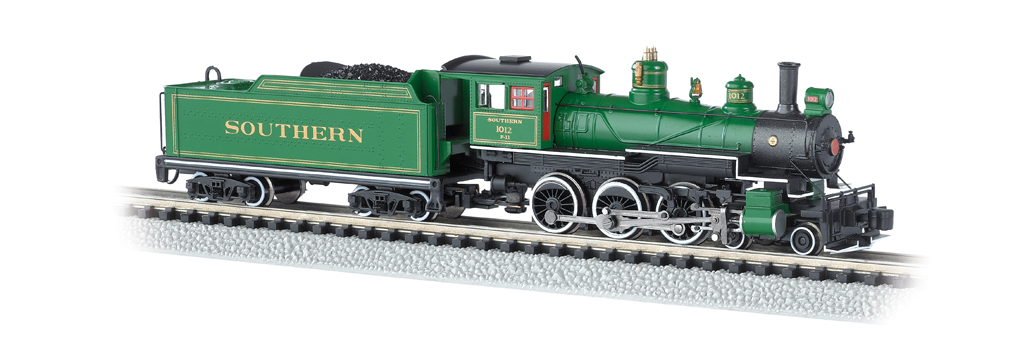 Southern #1012 (Green With Gold Stripes) - DCC (N Baldwin 4-6-0)